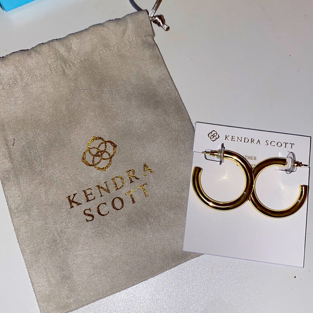 Kendra scott chunky hoop earrings